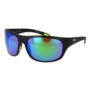 Fila Black Plastic Men's Sunglasses